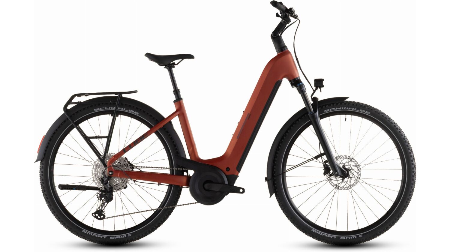Cube Nuride Hybrid Pro 600 Wh E-Bike Easy Entry 28" chilli´n´black