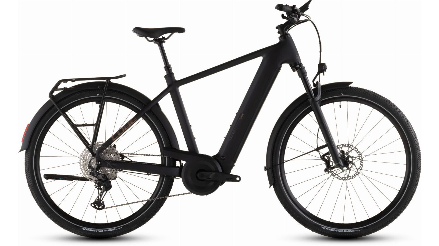 Cube Nuride Hybrid SLX 800 Wh E-Bike Diamant 28" black´n´gold