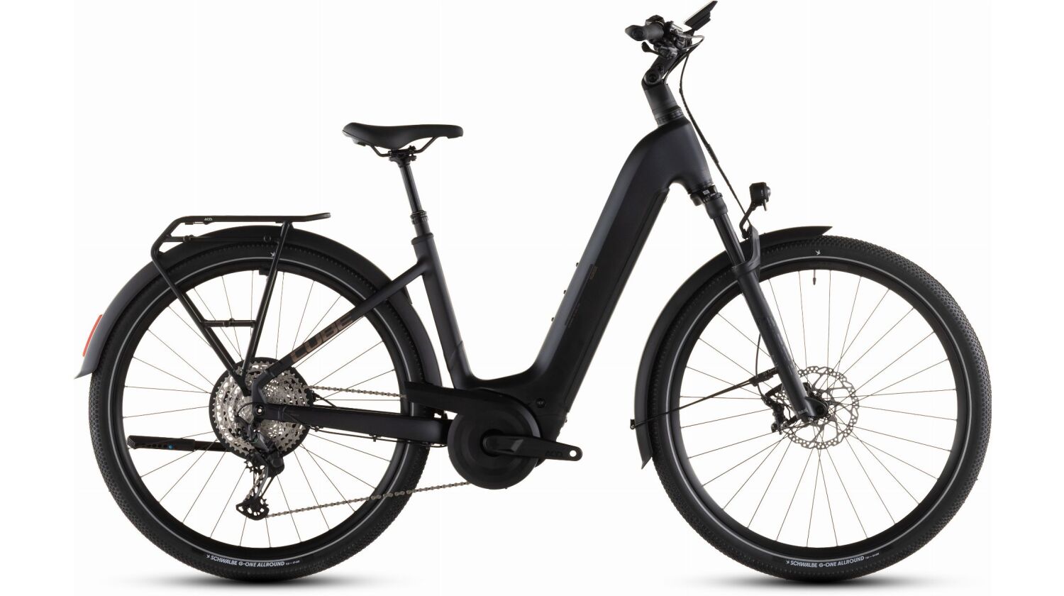 Cube Nuride Hybrid SLX 800 Wh E-Bike Easy Entry 28" black´n´gold