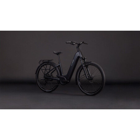 Cube Touring Hybrid One 600 Wh E-Bike Easy Entry 28" coal&acute;n&acute;chrome