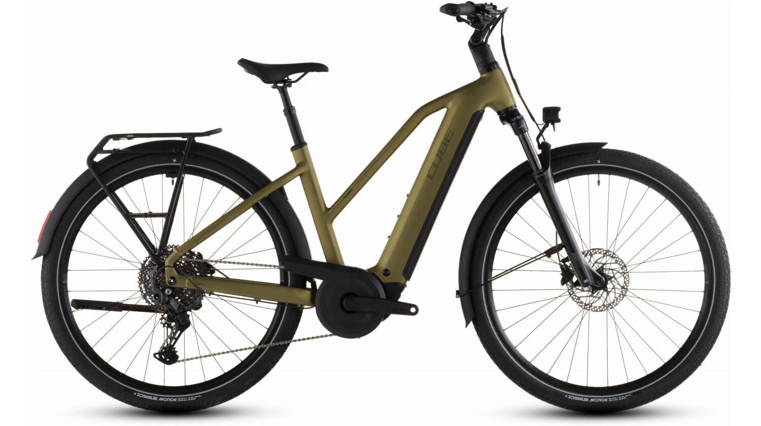 Cube Touring Hybrid Pro 800 Wh E-Bike Trapeze 28" goldenlime´n´black