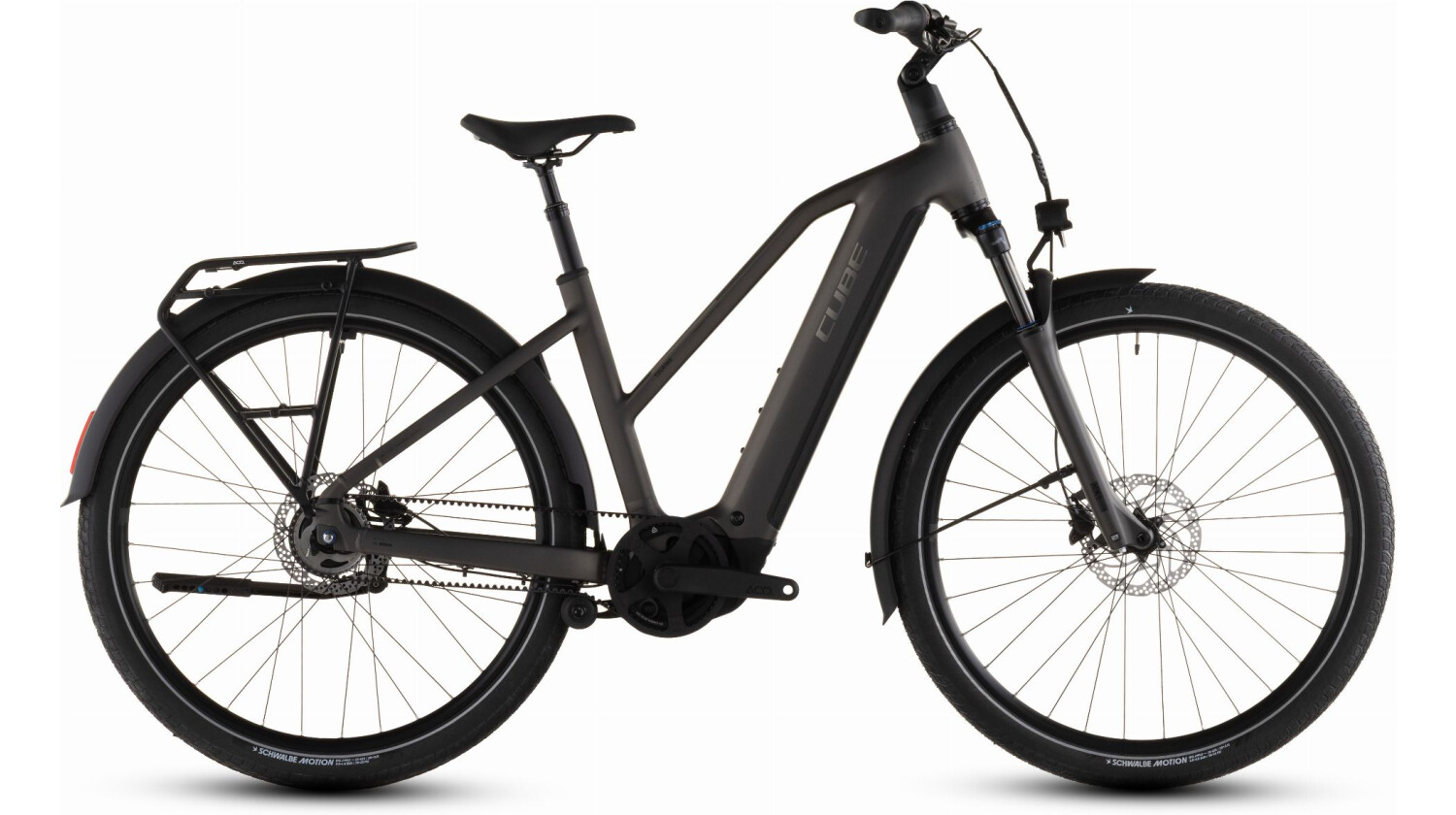 Cube Touring Hybrid Comfort SLX 800 Wh E-Bike Trapeze 28" charcoal´n´chrome