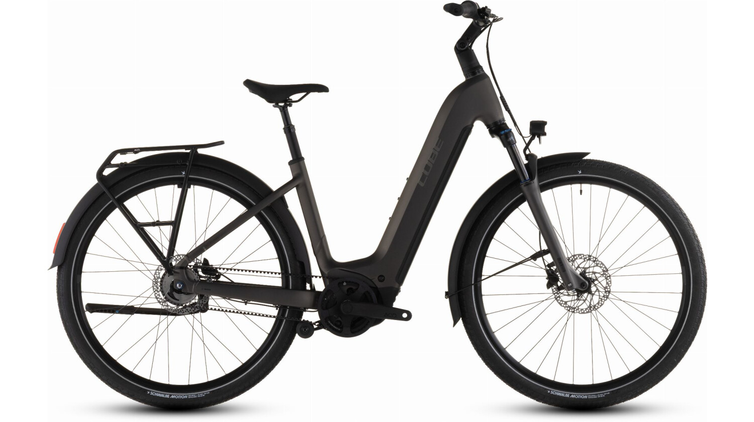 Cube Touring Hybrid Comfort SLX 800 Wh E-Bike Easy Entry 28" charcoal´n´chrome