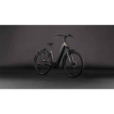 Cube Touring Hybrid Comfort SLX 800 Wh E-Bike Easy Entry 28&quot; charcoal&acute;n&acute;chrome
