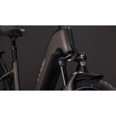 Cube Touring Hybrid Comfort SLX 800 Wh E-Bike Easy Entry 28&quot; charcoal&acute;n&acute;chrome