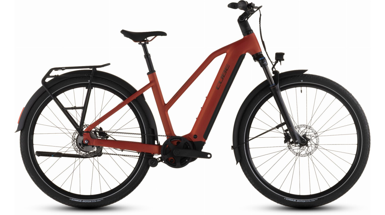 Cube Touring Hybrid Comfort SLX 800 Wh E-Bike Trapeze 28" chilli´n´chrome