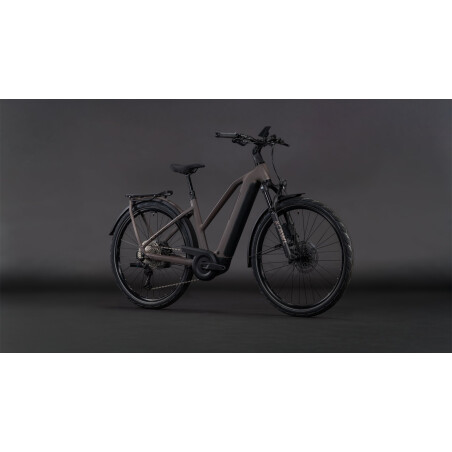 Cube Kathmandu Hybrid EXC ABS 800 Wh E-Bike Trapeze 28" cedar&acute;n&acute;chrome