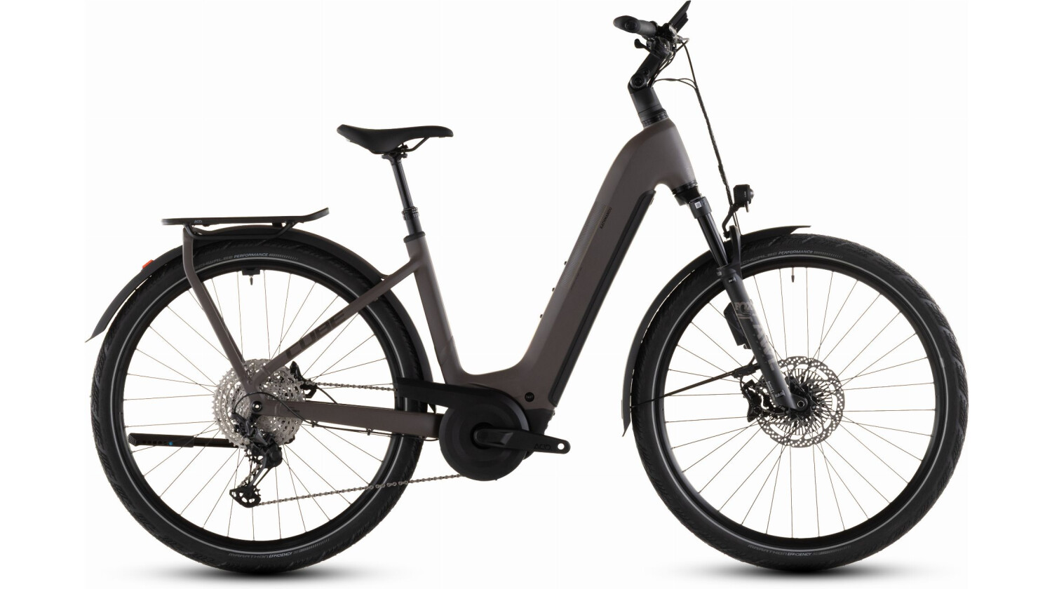 Cube Kathmandu Hybrid EXC ABS 800 Wh E-Bike Easy Entry 28" cedar´n´chrome