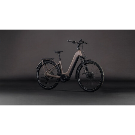 Cube Kathmandu Hybrid EXC ABS 800 Wh E-Bike Easy Entry 28" cedar&acute;n&acute;chrome