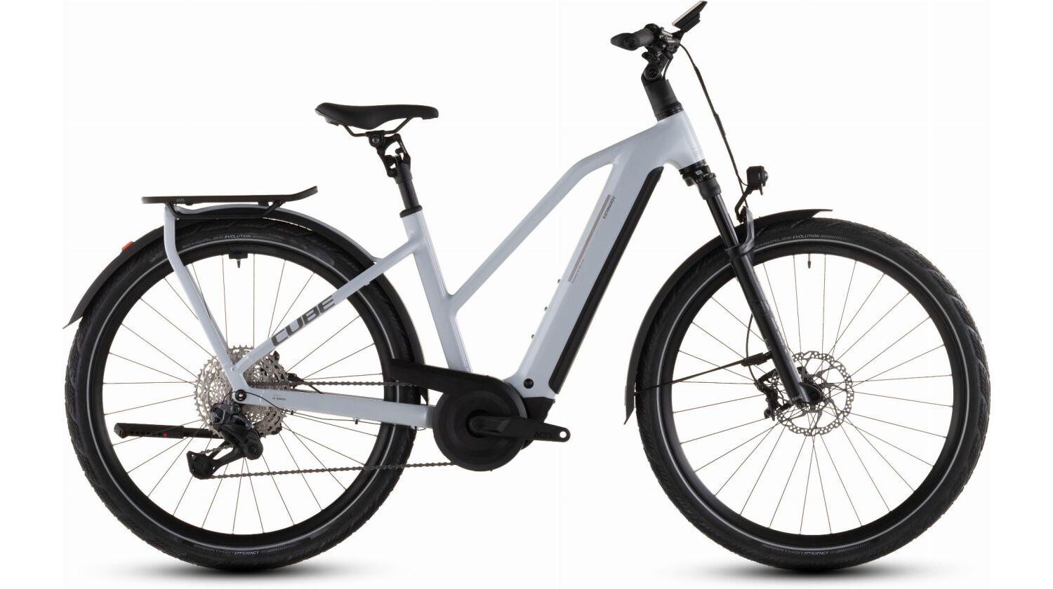 Cube Kathmandu Hybrid SLX 800 Wh E-Bike Trapeze 28" foggrey´n´grey