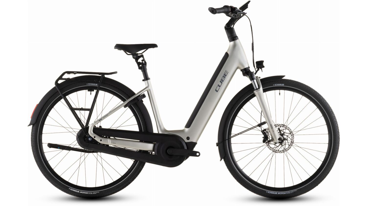 Cube Supreme RT Hybrid Comfort EXC 600 Wh E-Bike Easy Entry champagne´n´grey