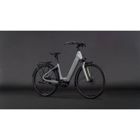 Cube Supreme Hybrid Deluxe One 600 Wh E-Bike Easy Entry ashgreen&acute;n&acute;chrome