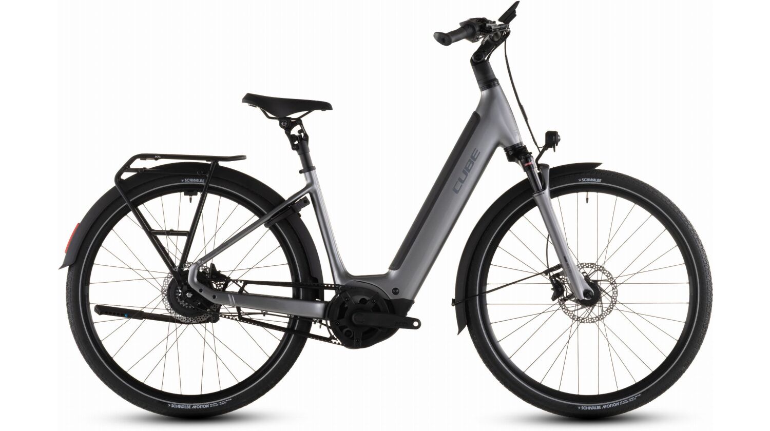 Cube Supreme Hybrid Deluxe Deluxe Pro 600 Wh E-Bike Easy Entry quicksilver´n´grey