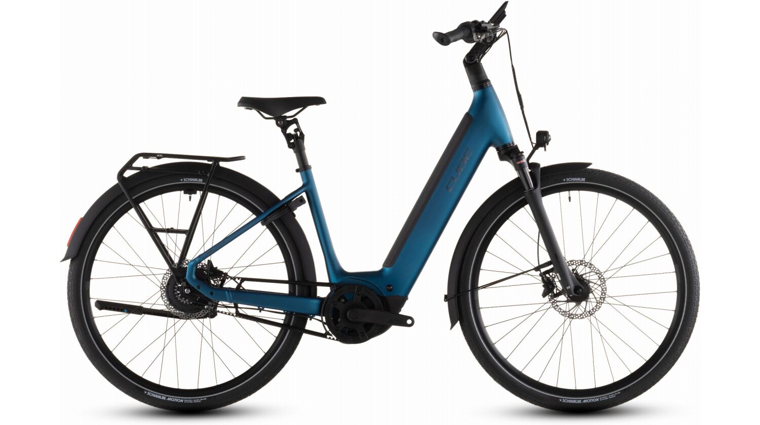 Cube Supreme Hybrid Deluxe Deluxe Pro 600 Wh E-Bike Easy Entry electricblue´n´chrome