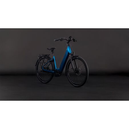 Cube Supreme Hybrid Deluxe Deluxe Pro 600 Wh E-Bike Easy Entry electricblue&acute;n&acute;chrome