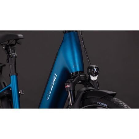 Cube Supreme Hybrid Deluxe Deluxe Pro 600 Wh E-Bike Easy Entry electricblue&acute;n&acute;chrome