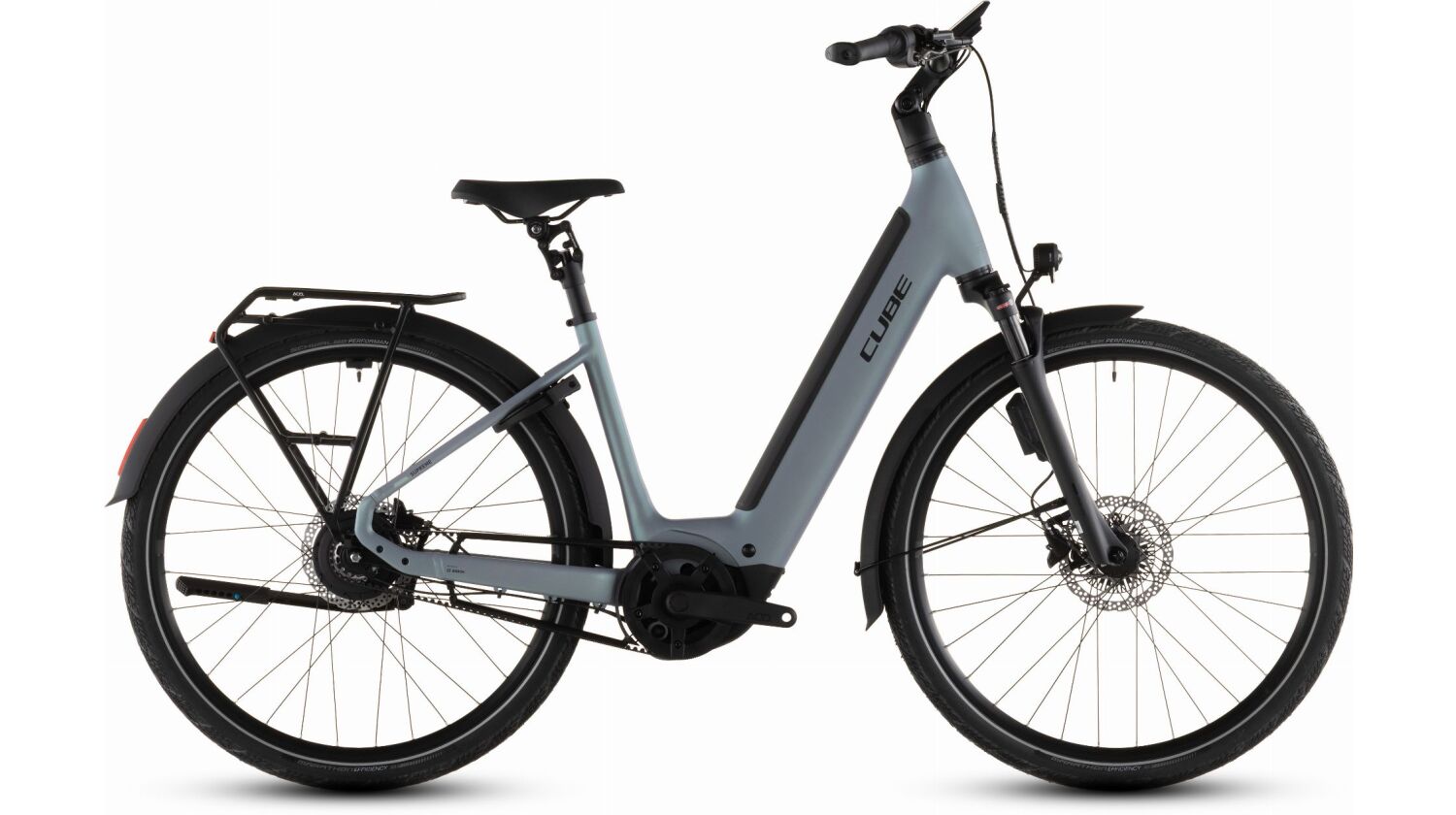 Cube Supreme Hybrid Deluxe SLX ABS 600 Wh E-Bike Easy Entry seagrey´n´black