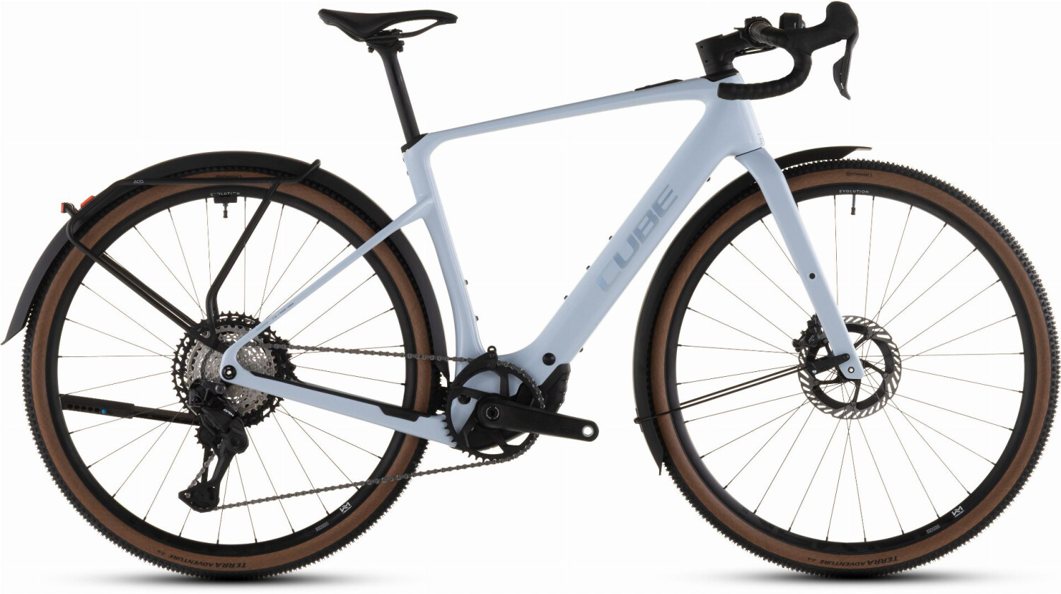Cube Nuroad Hybrid C:62 SLX FE 400 Wh X E-Gravel Rad Diamant 28" iceblue´n´prism