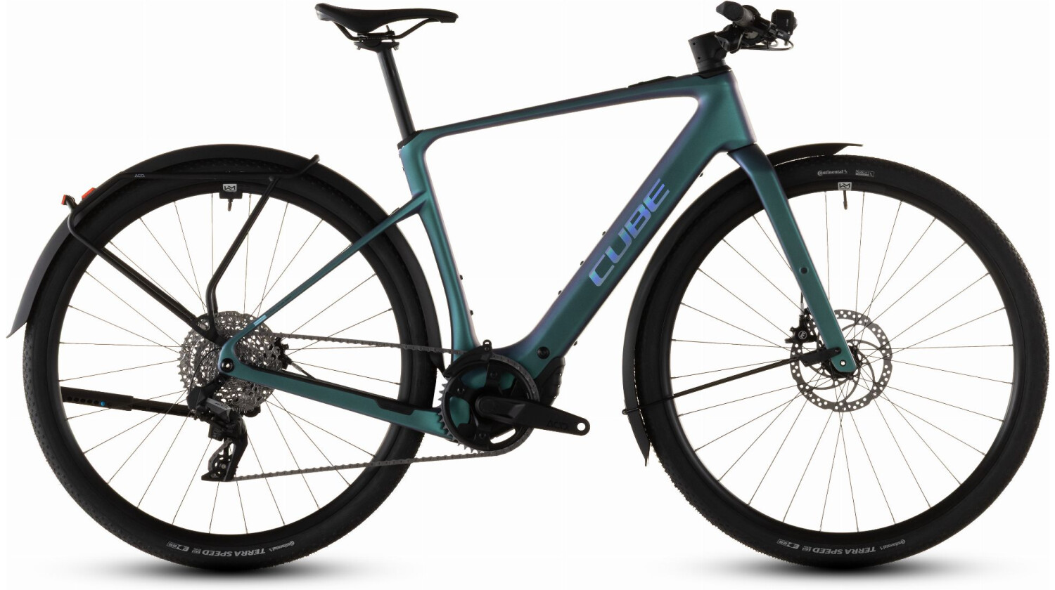 Cube Nulane Hybrid C:62 FE 400 Wh X E-Gravel Rad Diamant 28" polarlight´n´prism