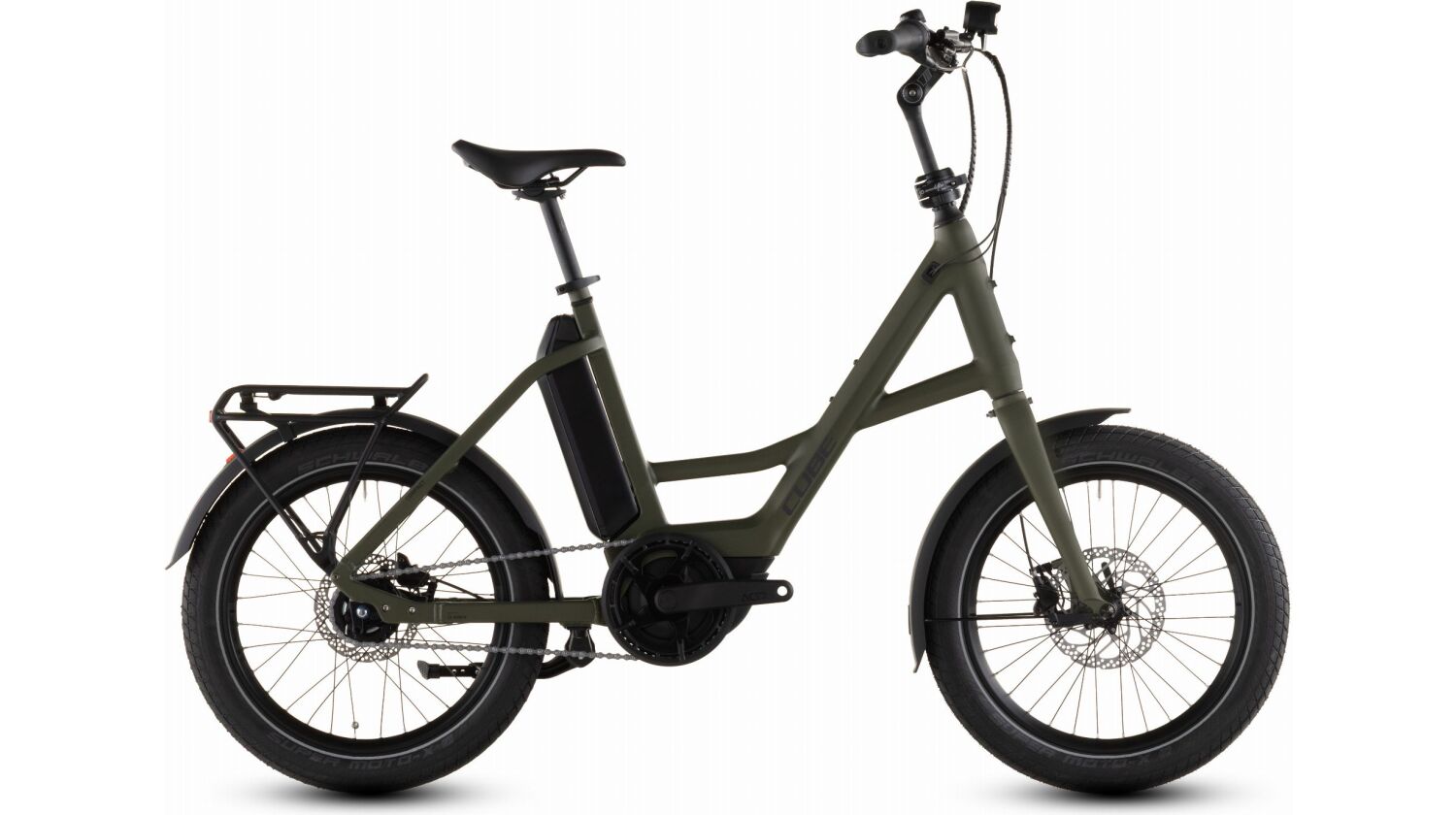 Cube Compact Hybrid Comfort 545 Wh E-Kompaktrad 20" reedgreen´n´reflex one size