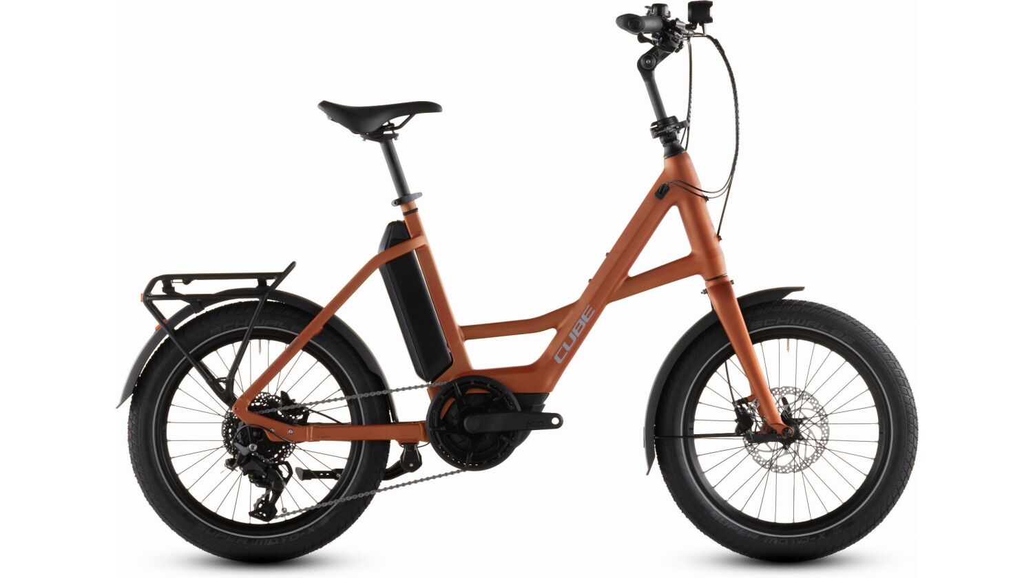 Cube Compact Hybrid 545 Wh E-Kompaktrad 20" rustorange´n´reflex one size