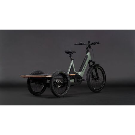 Cube Trike Flatbed Hybrid 750 Wh E-Lastenrad 24" swampgrey&acute;n&acute;reflex one size