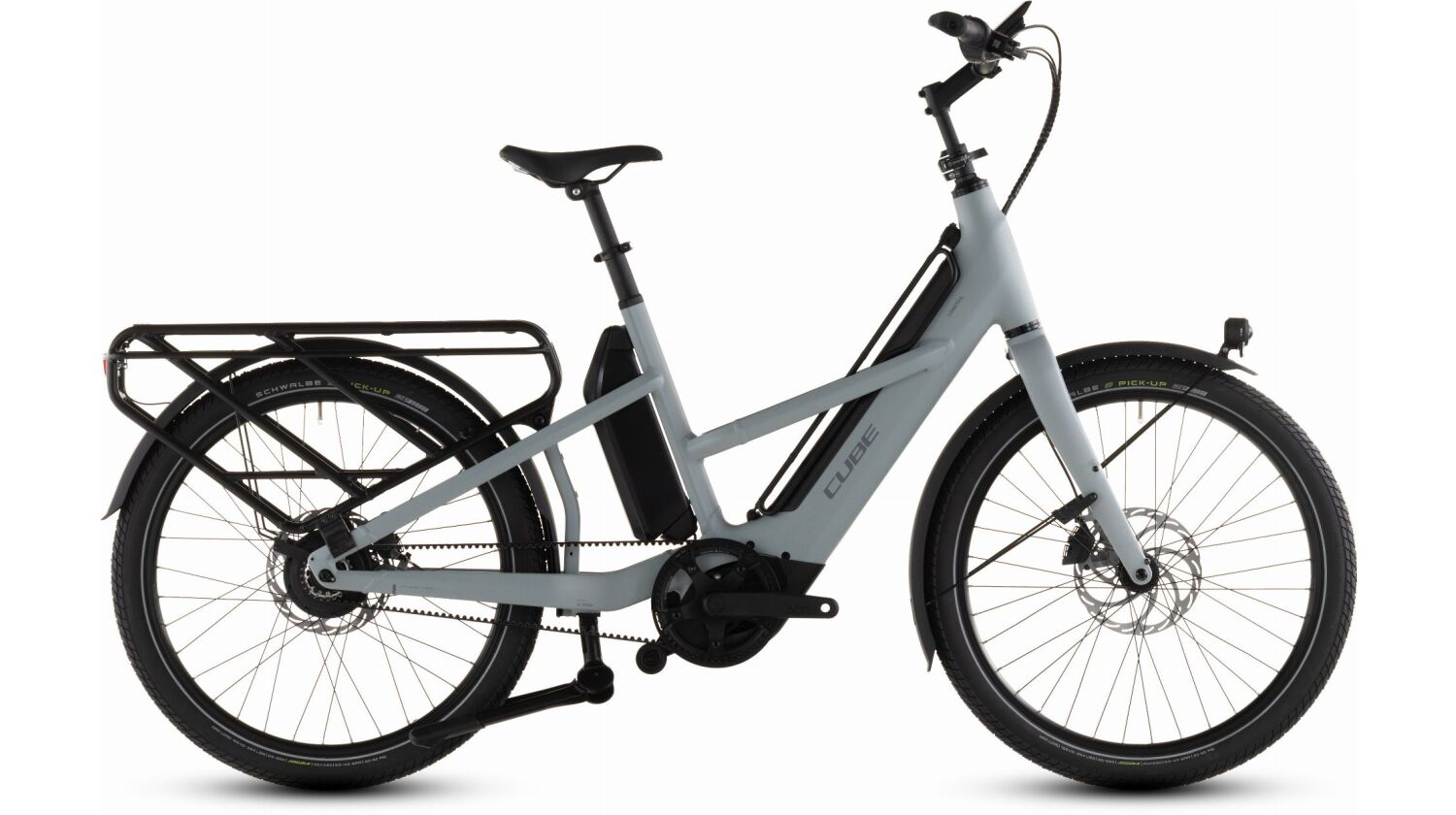 Cube Longtail Hybrid Comfort 800 Wh E-Lastenrad 26" mineralgrey´n´reflex one size