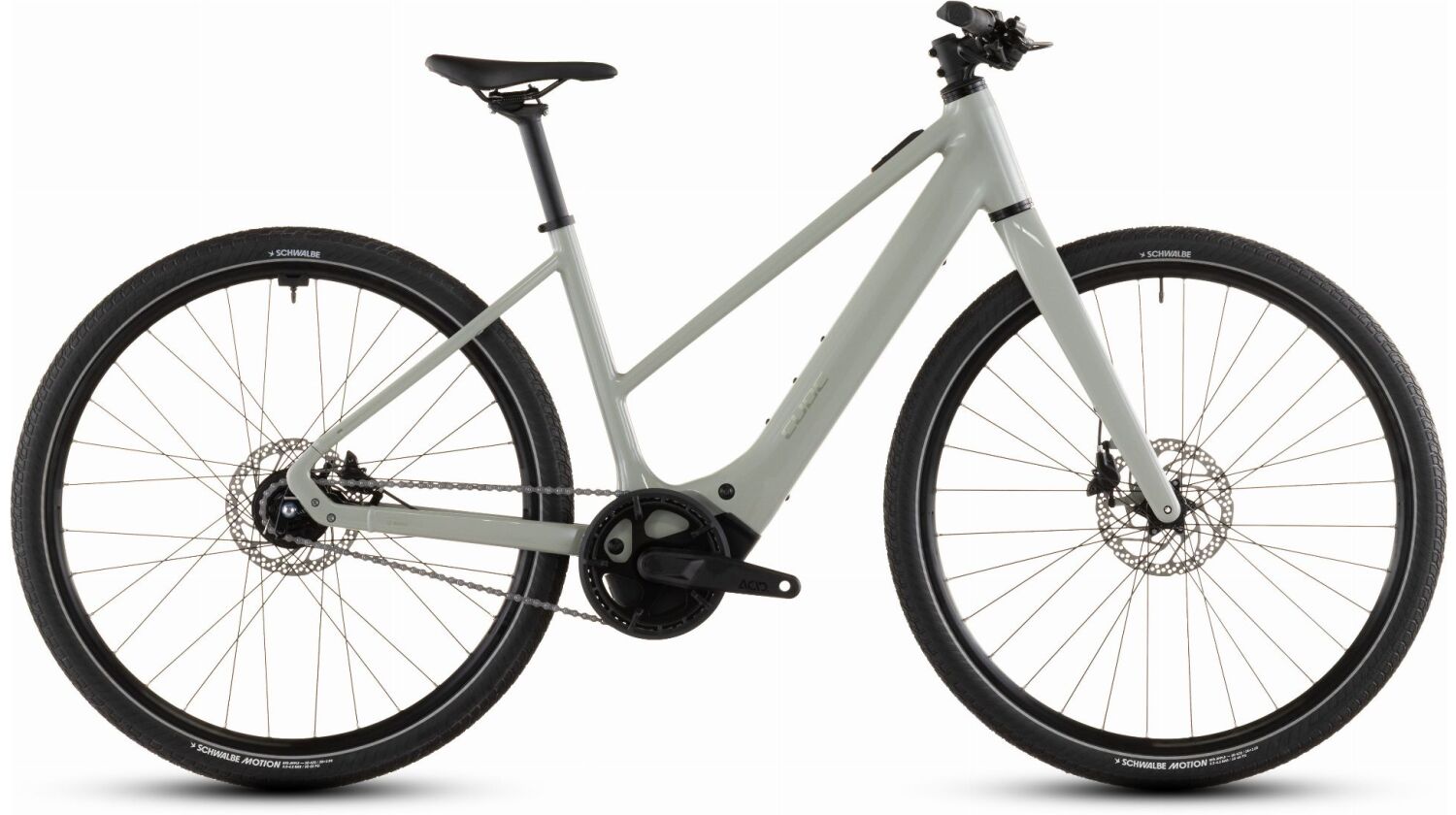 Cube Editor Hybrid SLX 400 Wh X E-Bike Trapeze 28" reedbeige´n´chrome