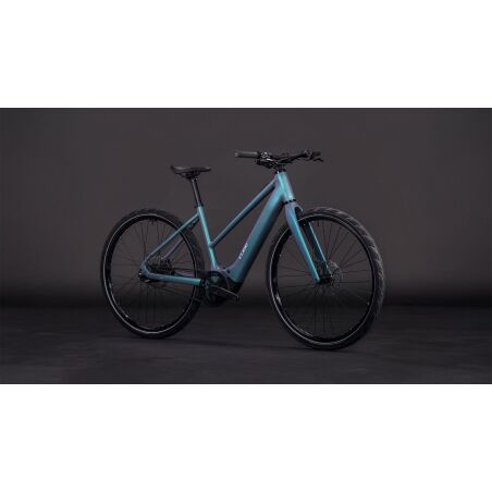 Cube Editor Hybrid SLT 400 Wh X E-Bike Trapeze 28" smaragdgrey&acute;n&acute;prism