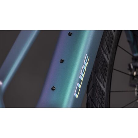 Cube Editor Hybrid SLT 400 Wh X E-Bike Trapeze 28" smaragdgrey&acute;n&acute;prism