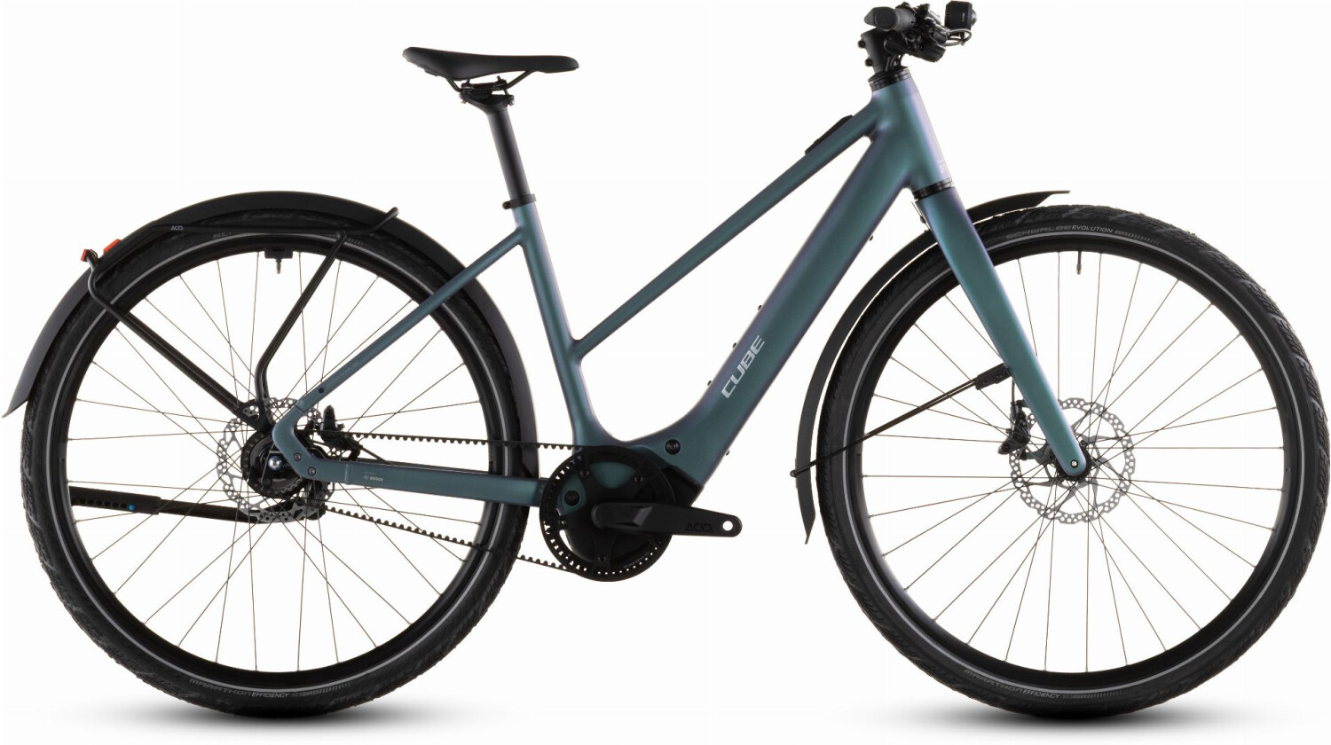 Cube Editor Hybrid SLT FE 400 Wh X E-Bike Trapeze 28" smaragdgrey´n´prism