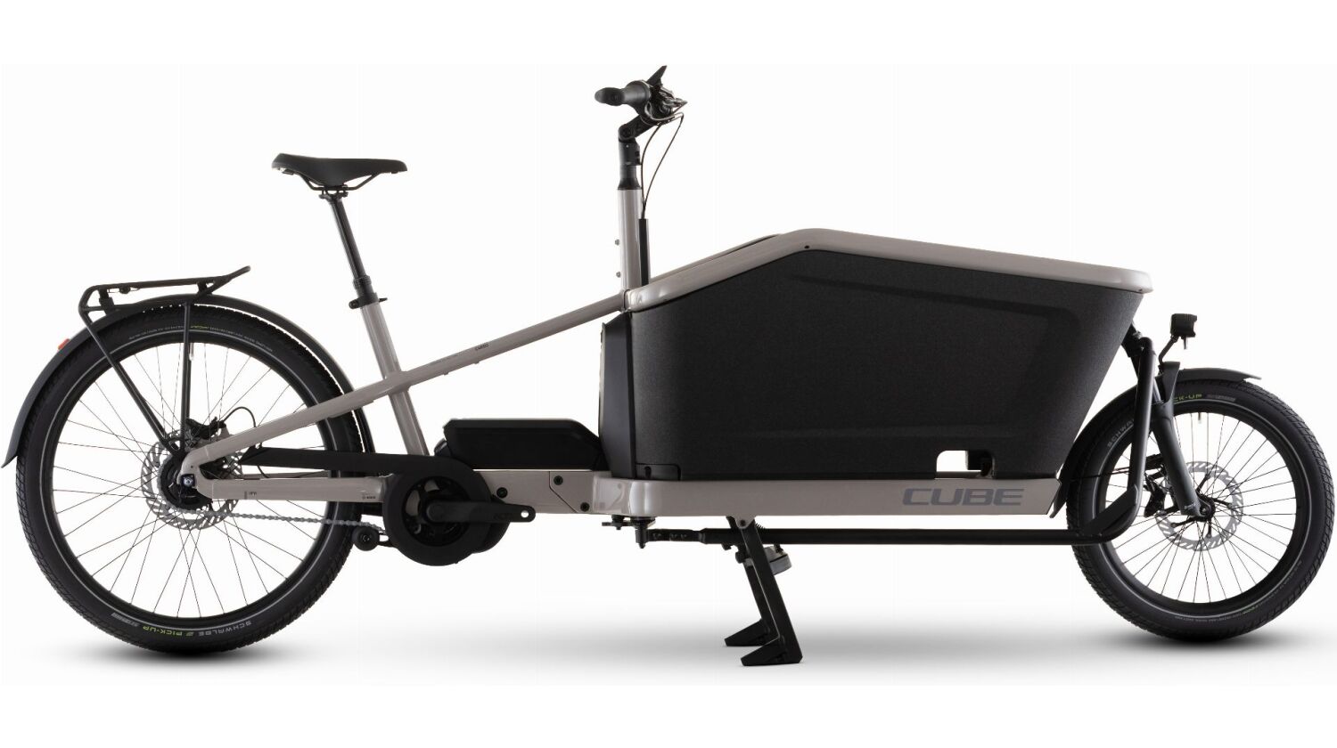 Cube Cargo Hybrid Comfort Pro 800 Wh E-Lastenrad 26"/20" oatgrey´n´reflex one size