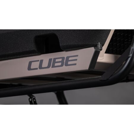 Cube Cargo Hybrid Pro Family 800 Wh E-Lastenrad 26"/20" oatgrey&acute;n&acute;reflex one size