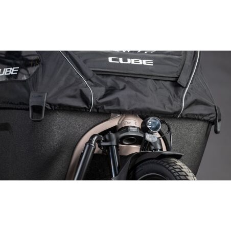 Cube Cargo Hybrid Pro Family 800 Wh E-Lastenrad 26"/20" oatgrey&acute;n&acute;reflex one size