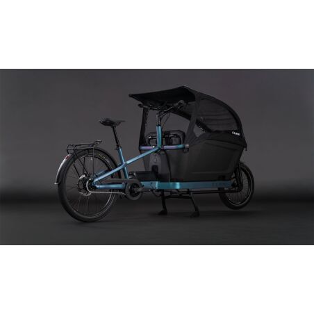 Cube Cargo Hybrid Pro Family 800 Wh E-Lastenrad 26"/20" smaragdgrey&acute;n&acute;reflex one size