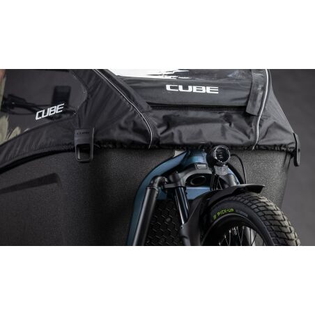 Cube Cargo Hybrid Pro Family 800 Wh E-Lastenrad 26"/20" smaragdgrey&acute;n&acute;reflex one size
