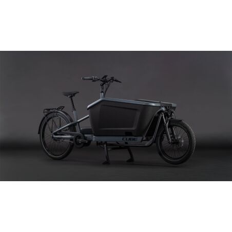 Cube Cargo Hybrid SLX 800 Wh E-Lastenrad 26"/20" stonegrit&acute;n&acute;black one size