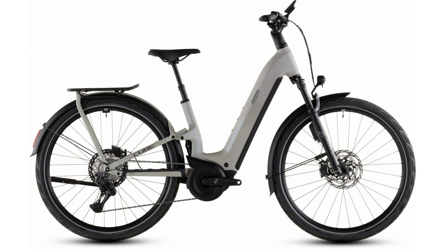 Cube Kathmandu Hybrid One11 HPC SLT 800 Wh E-Bike Easy Entry 28" glintsand´n´oatgrey