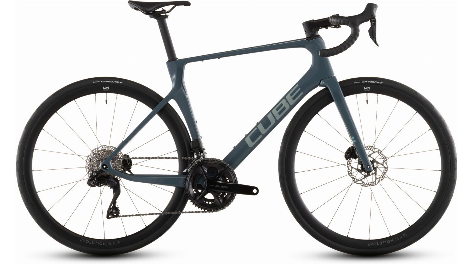 Cube Agree C:62 One Rennrad Diamant 28" storm´n´grey