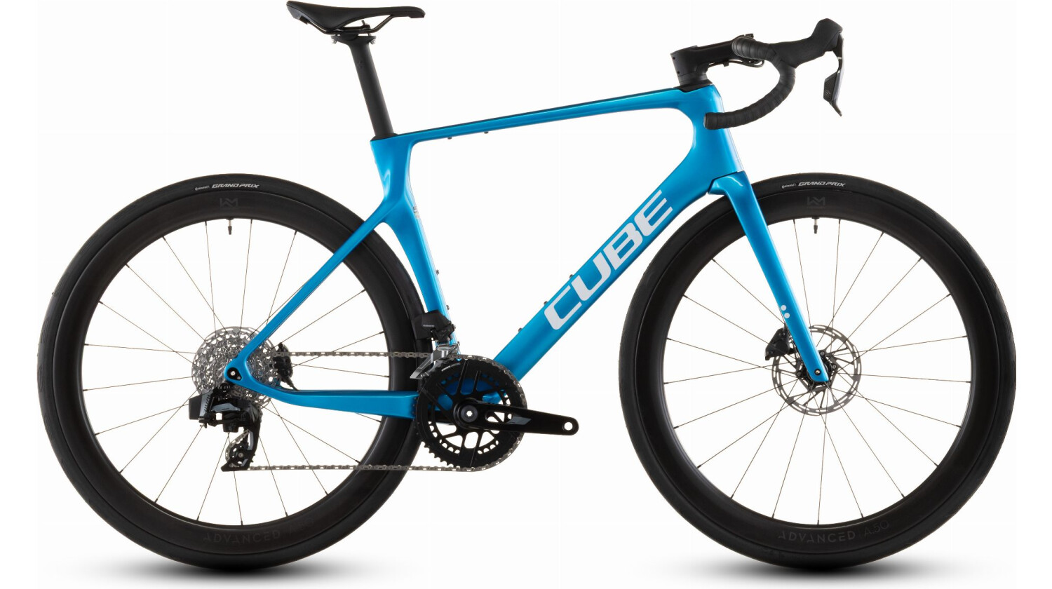 Cube Agree C:62 EX Rennrad Diamant 28" topasblue´n´white