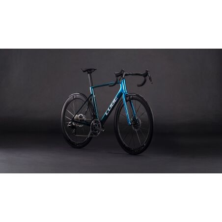 Cube Litening Air C:68X SLX Rennrad Diamant 28" chromeblue&acute;n&acute; liquidblue