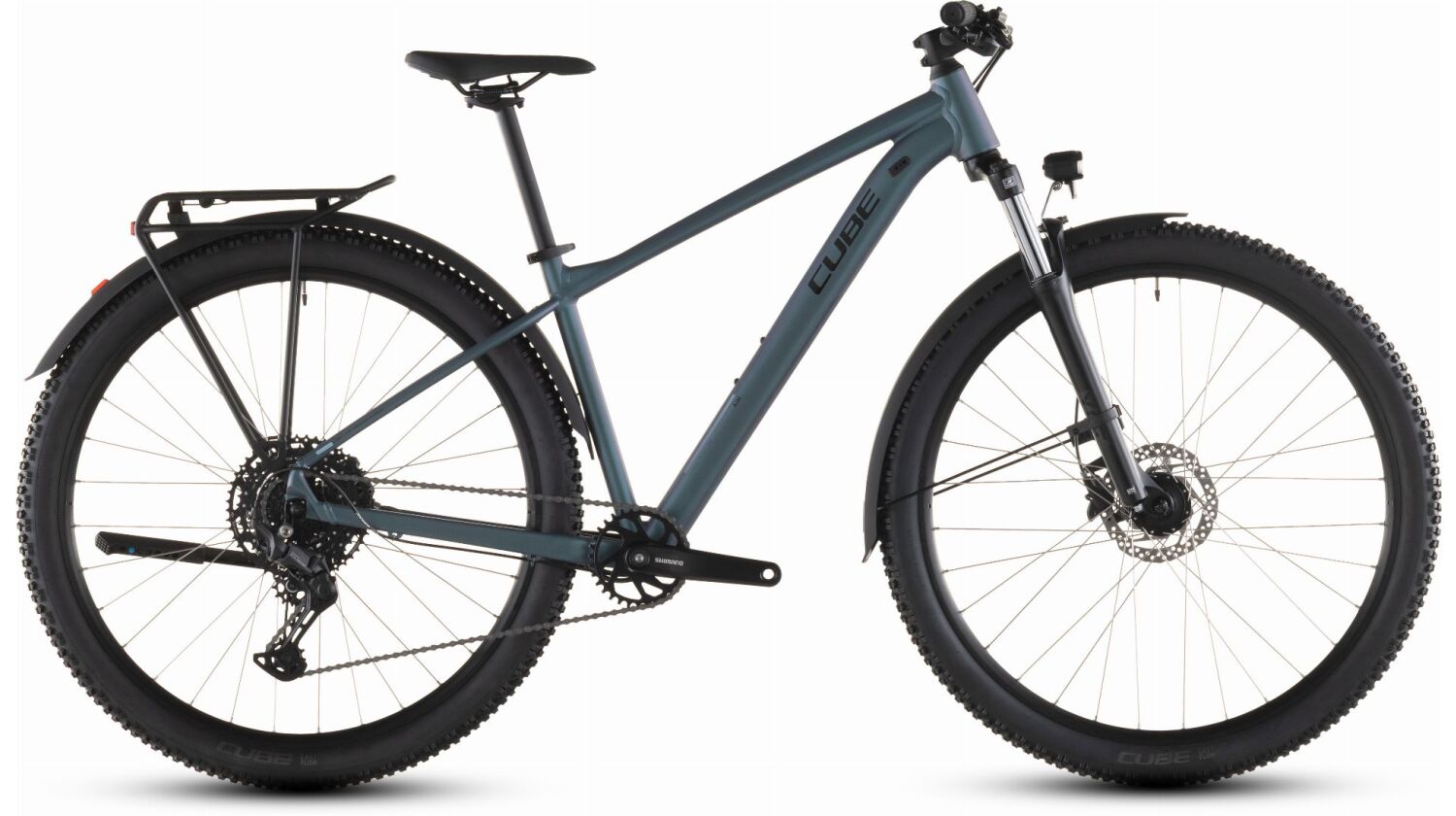 Cube Aim Pro FE MTB-Hardtail Diamant smaragdgrey´n´prism
