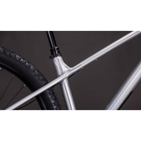 Cube Reaction TM One MTB-Hardtail Diamant rawmetal&acute;n&acute;blue