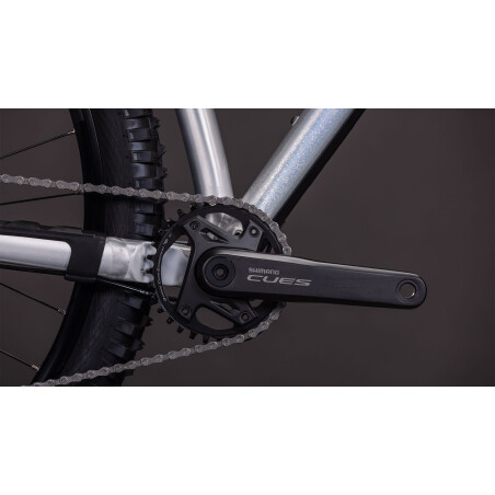 Cube Reaction TM One MTB-Hardtail Diamant rawmetal&acute;n&acute;blue