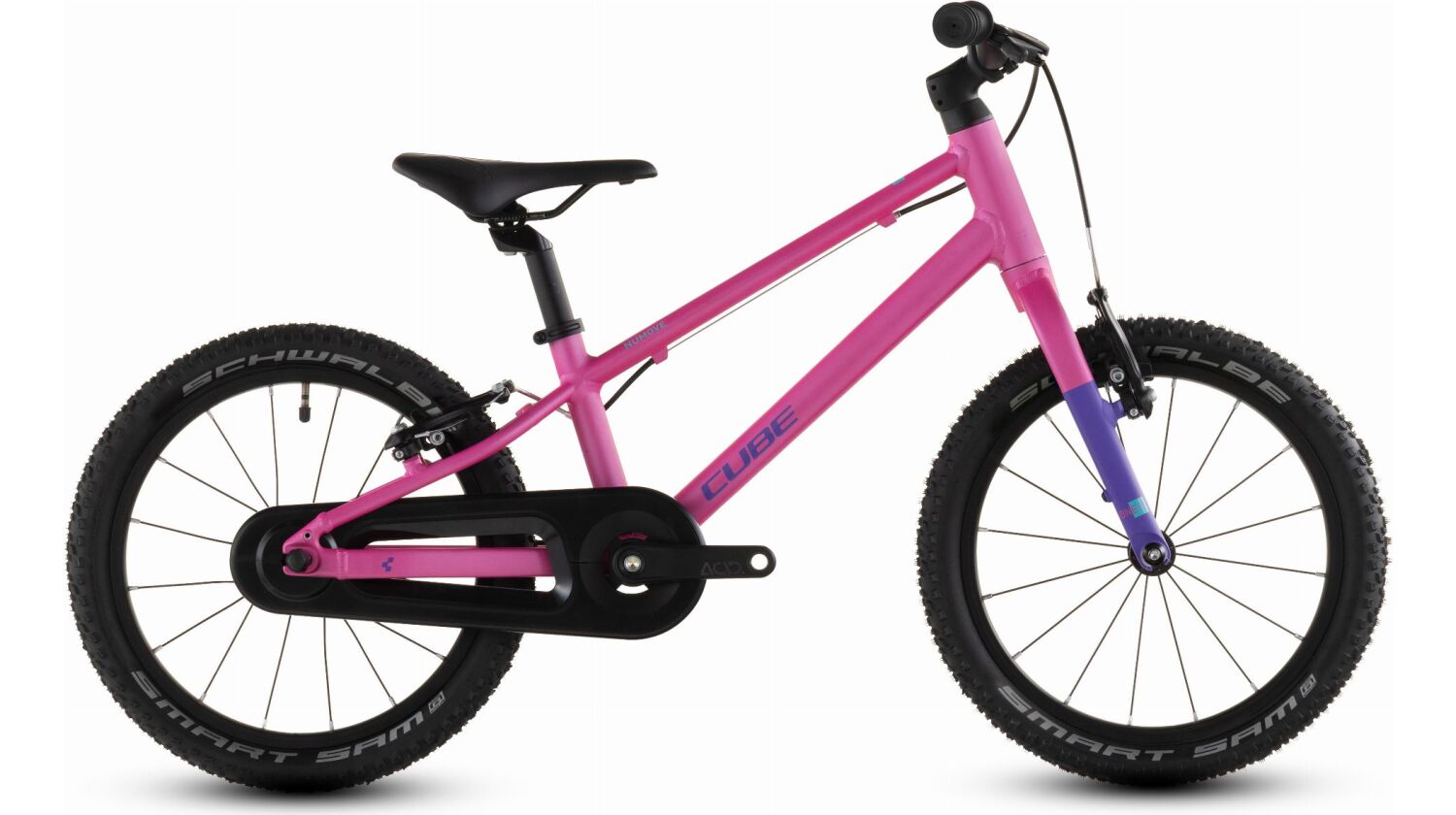 Cube Numove 160 Kinderrad Diamant 16" fucsia´n´plum one size