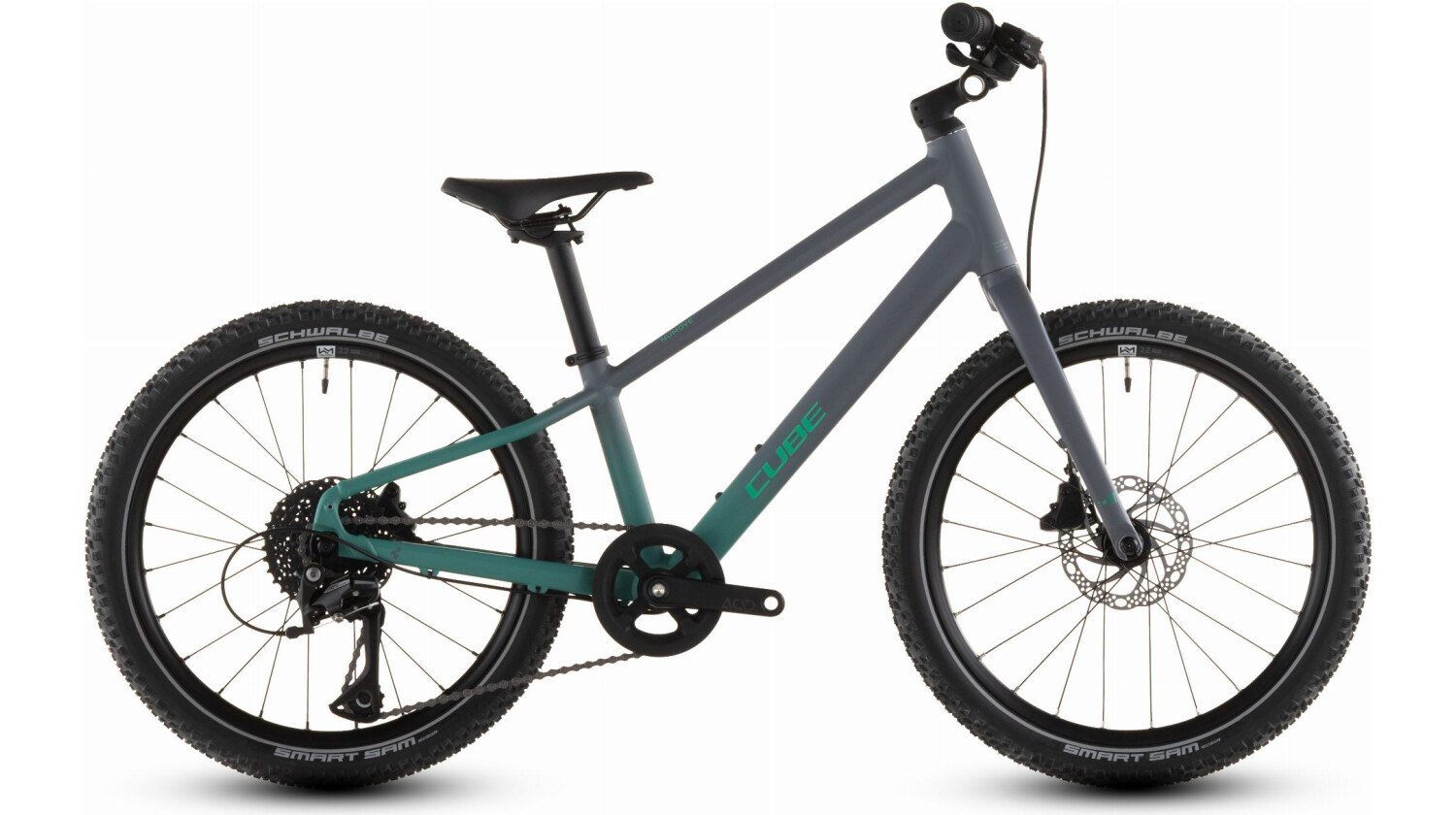 Cube Numove 200 Disc Kinderrad Diamant 20" lavagrey´n´coolgreen one size