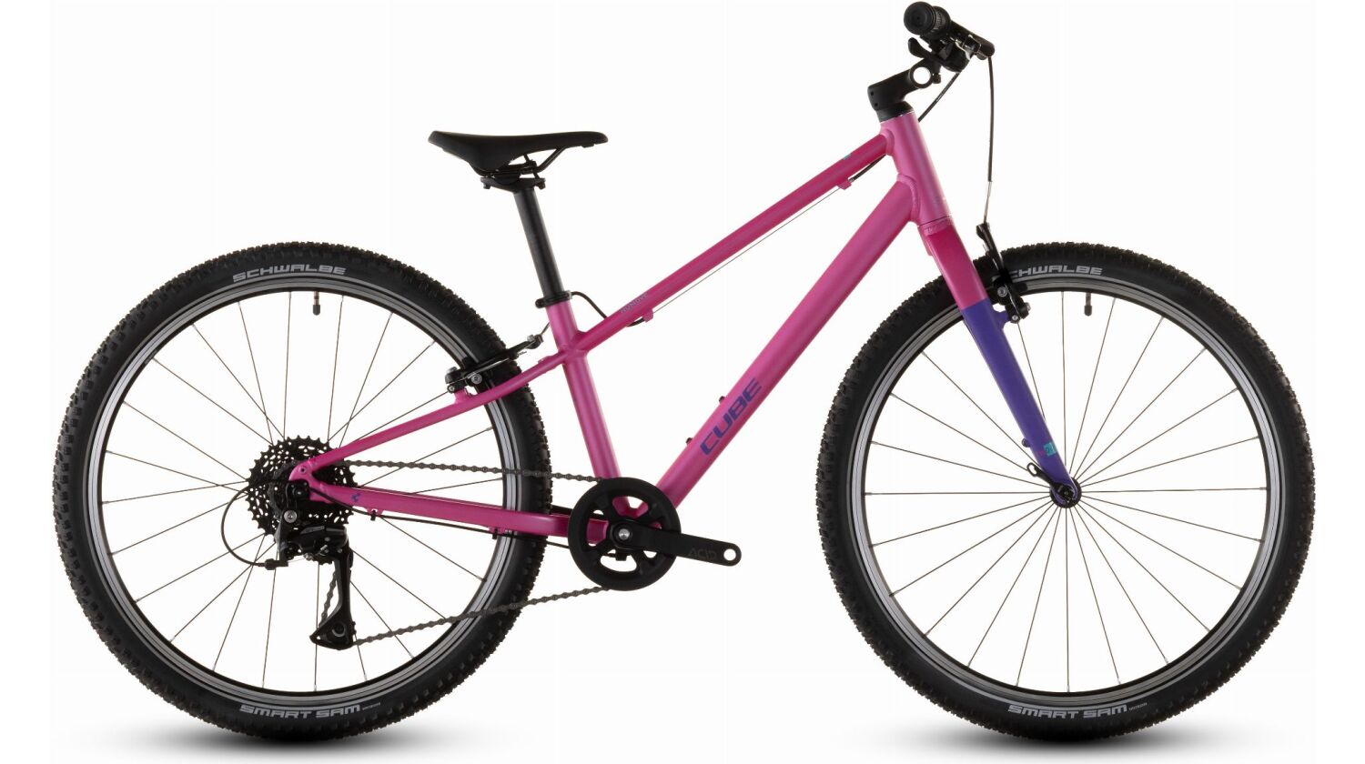 Cube Numove 240 Kinderrad Diamant 24" fucsia´n´plum one size