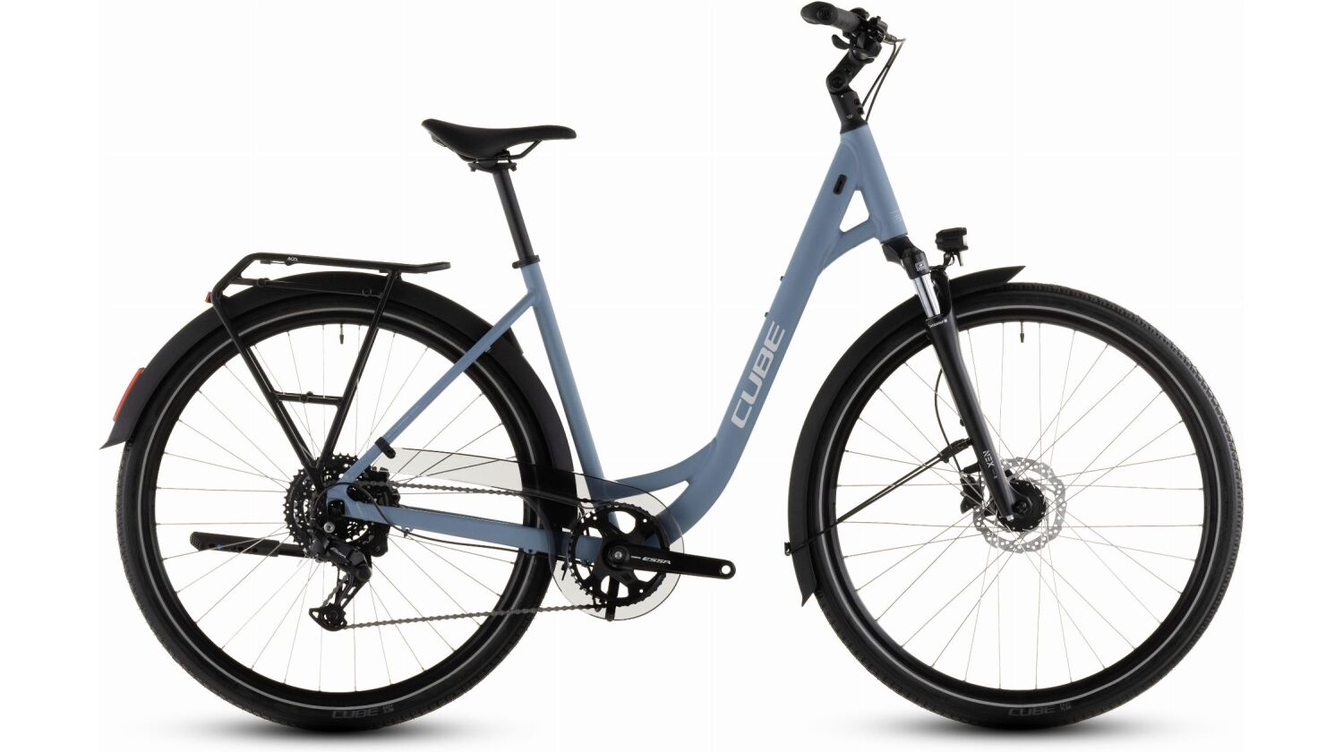 Cube Touring One Trekkingrad Easy Entry 28" bluebird´n´grey