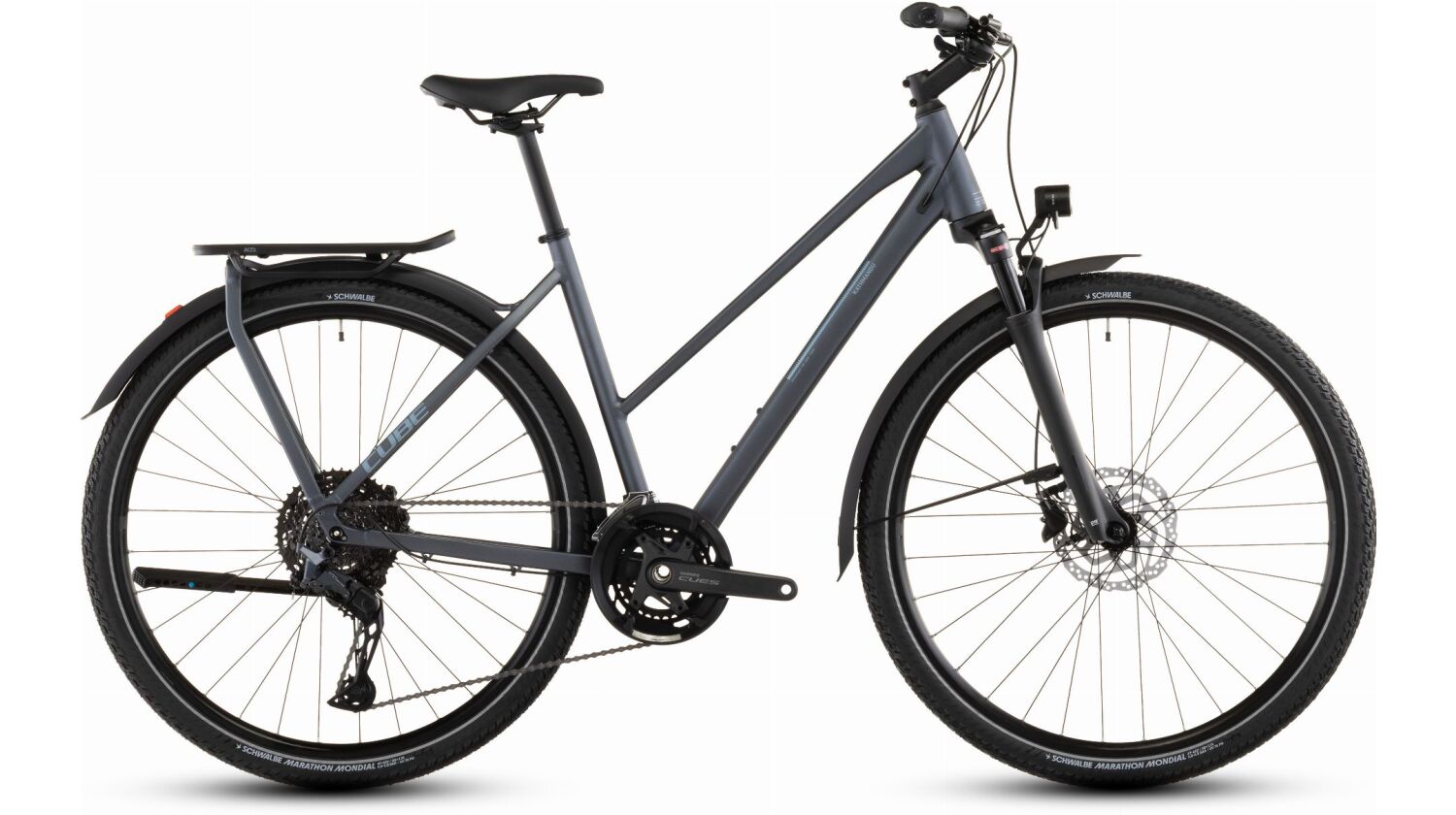 Cube Kathmandu EXC Trekkingrad Trapeze 28" metallicgrey´n´chrome