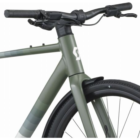 Scott Metrix 30 EQ Fitnessbike Diamant 28" alloy silver/wenge green